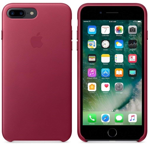 Apple Custodia in pelle per iPhone 8 Plus / 7 Plus - BERRY Apple Custodia in pelle per iPhone 8 Plus / 7 Plus - BERRY